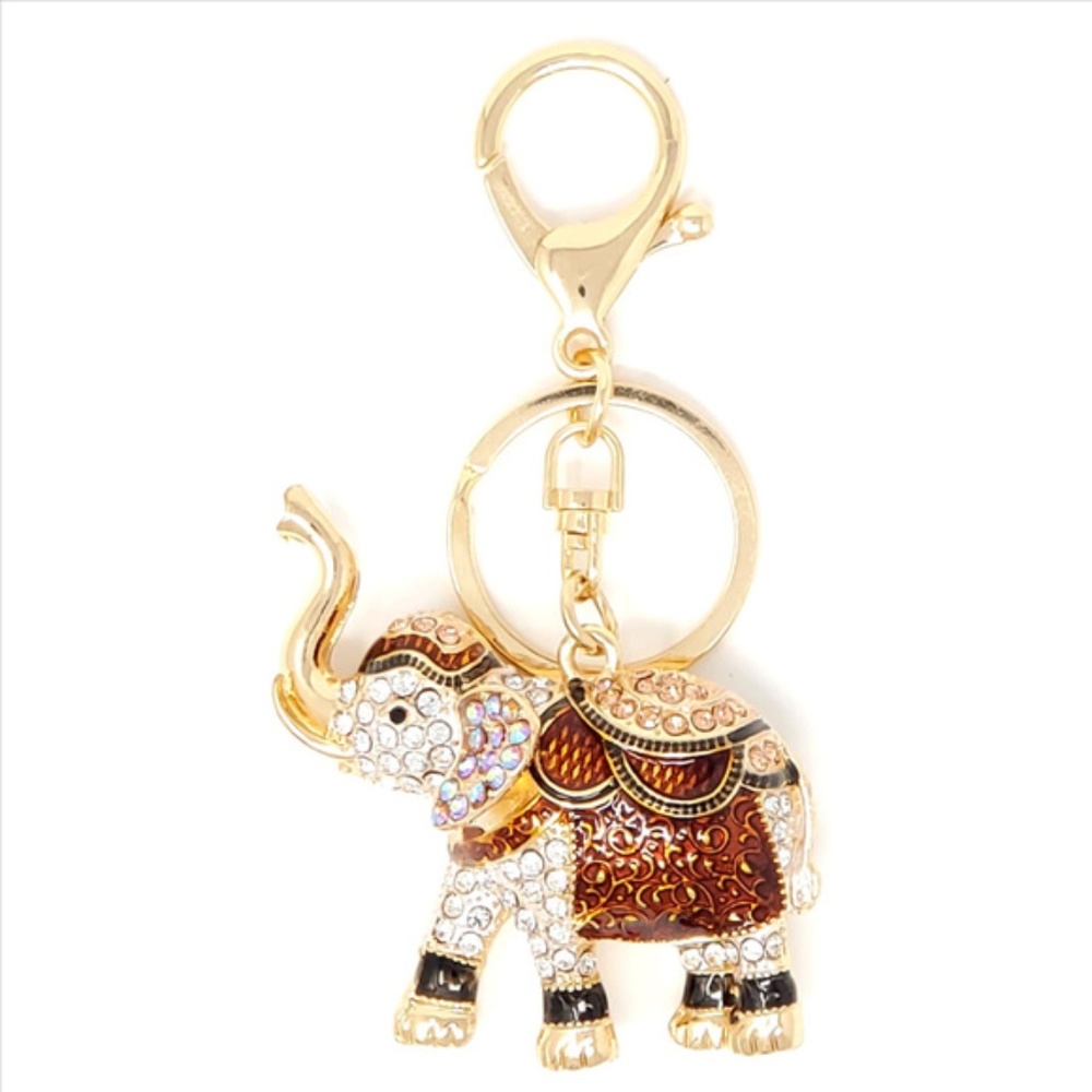 Crystal Elephant Key Chain/Purse Charm
